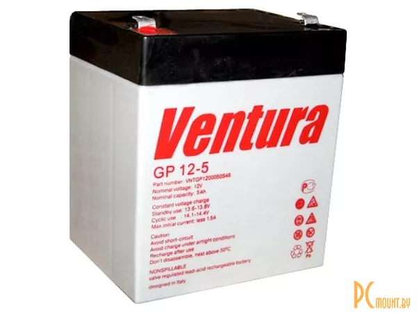 фото Источник бесперебойного питания аккумуляторная батарея GP 12-5 (VENTURA) Источник бесперебойного питания аккумуляторная батарея GP 12-5 (VENTURA)